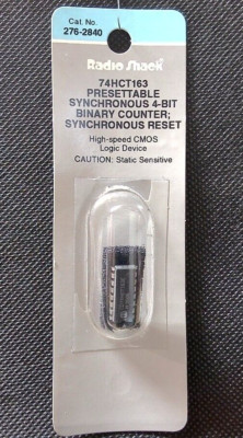 Archer / Radio Shack 276-2840 74HCT163 (Harris CD74HCT163E) 4-Bit Binary Counter