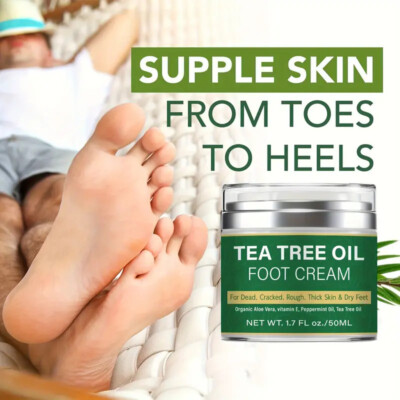 Hand Cream Foot Cream TEA TREE OIL 1.7 OZ 50ML HEALING FOOT BALM GENTLE