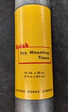 Vintage KODAK Dry Mounting Tissue Roll in Tube - 20" x 10 yards KP25869H