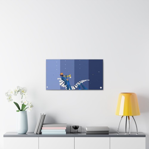 Jazz Textured Wall Art – Abstract Landscape – for Living Room, Bedroom, Office - Picture 2 of 3