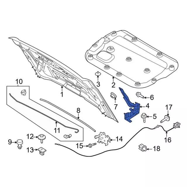 Genuine Ford Hood Hinge M2DZ-16797-A | eBay Genuine Ford Hood Hinge M2DZ-16797-A | eBay
