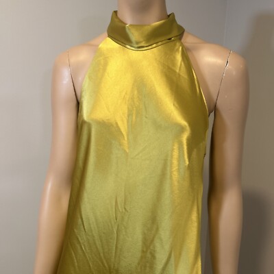 Galvan London Sienna Satin Silky Midi Dress Women's Sz 10 In Chartreuse | eBay Galvan London Sienna Satin Silky Midi Dress Women's Sz 10 In Chartreuse | eBay