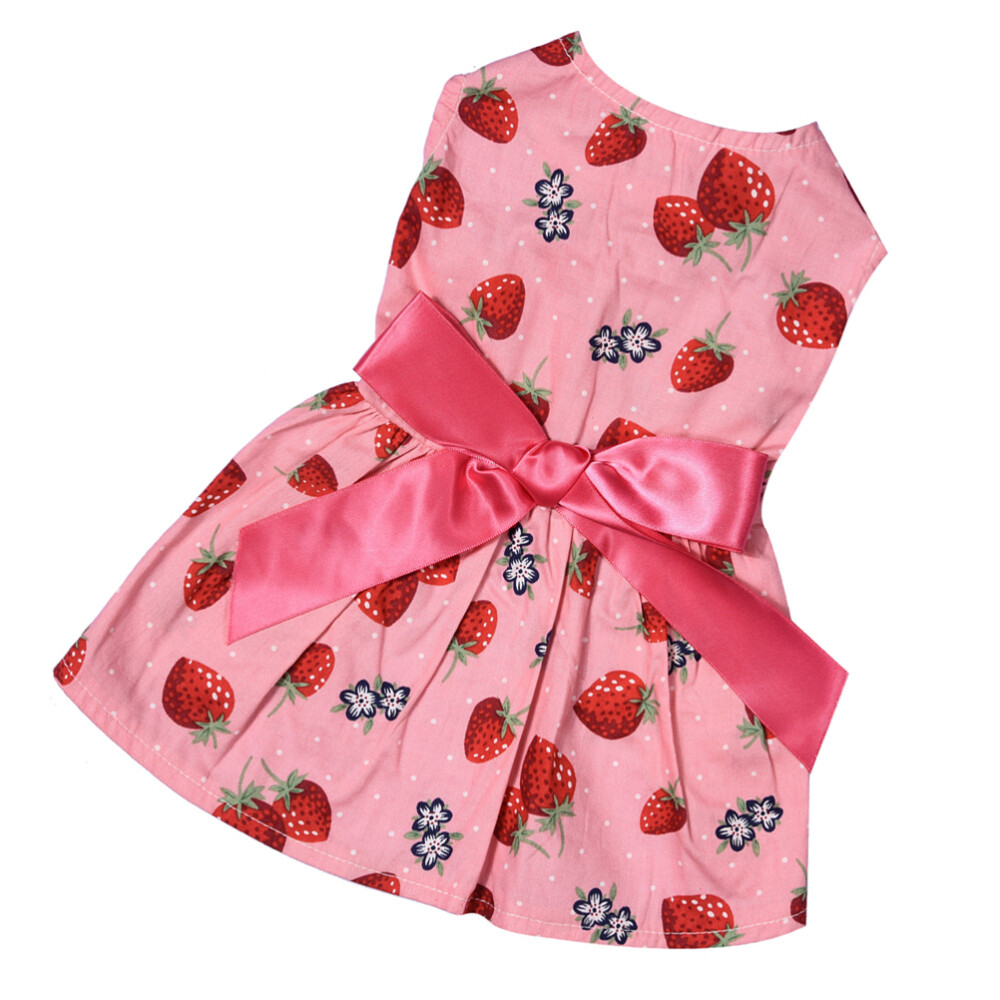Tweed Hundekleid Prinzessinnen-Outfit Für Kleine Hunde – Rosa, Größe XS