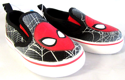 NEW $19.99 Marvel Spiderman Toddler Slip On Spider Man Shoes Size 7