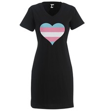 Transgender Flag Heart - LGBTQ Love Is Love True Colors Women's Dress