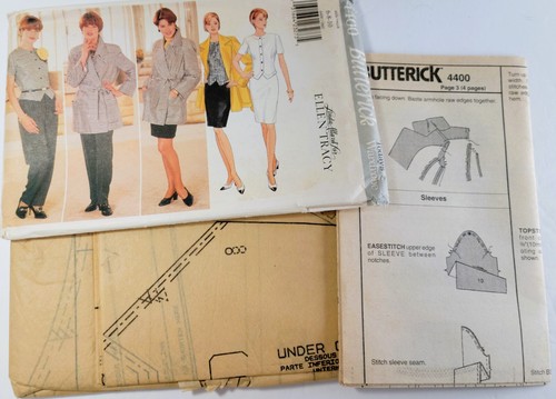 1996 Butterick Wardrobe Pattern 4400 Misses Jacket Top Skirt Pants 6-8-10 Uncut - Picture 2 of 4