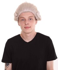 HPO Adult Men's Colonial Judge Historical Wig, Blonde Color, HM-915A