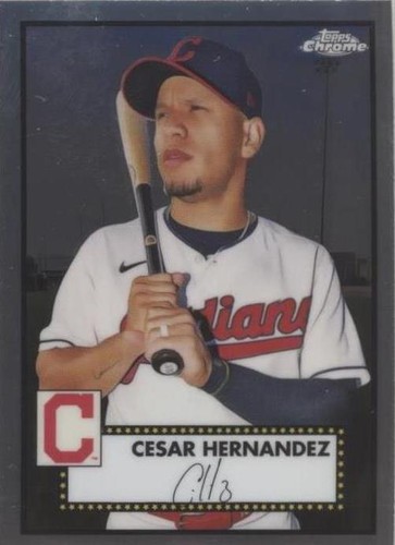 2021 #384 Cesar Hernandez Topps Chrome Baseball Platinum
