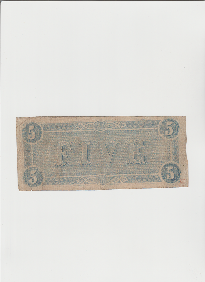 1864 confederate 5 dollar bill (Richmond) eBay