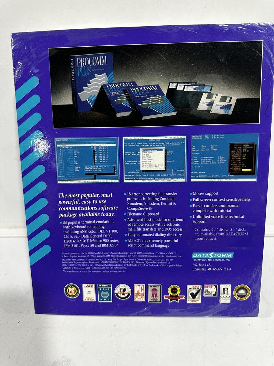 Procomm Plus Classic Intuitive Communications 2.0 Data Storm