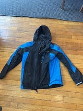 Columbia Interchange Youth L 14/16 Jacket Omni-Shield 2 Tone Blue 3 In 1 Shell
