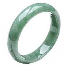 Female beautiful AAA 56mm-62mm Bangle Light Green Jade Hand-carved Bracelet