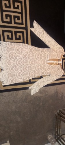 STUNNING FOR LOVE & LEMONS WHITE LACE/CROCHET FULLY LINED DRESS. XS. UK 8 - Picture 11 of 11