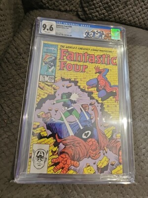 Fantastic Four #299 Marvel 1987 CGC 9.6 Custom Label She-Hulk & Spider-Man App
