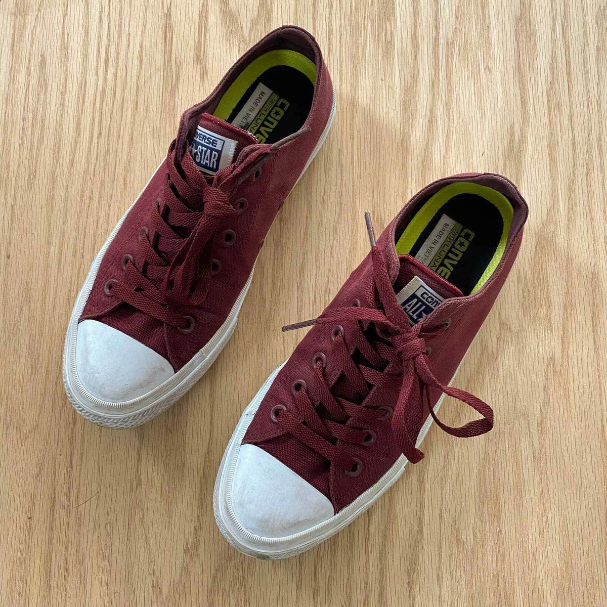 Mens CONVERSE Chuck Taylor 2 Lunarlon Red Sneaker Shoe M7.5 W9.5