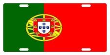 PORTUGAL Flag Custom License Plate NATIONAL Emblem ORIGINAL Version 