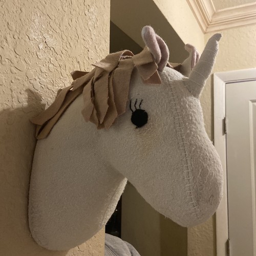 unicorn head plush