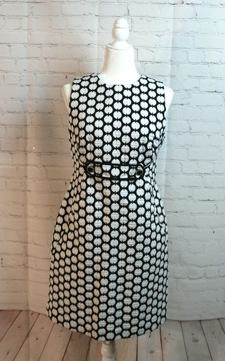 Tory burch black and white dress cheap