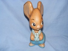 Pendelfin Kipper Tie Father Rabbit Blue Made In Burnley England Stoneware