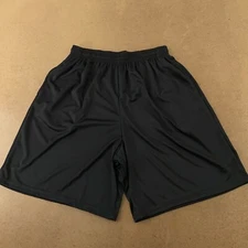 Augusta Sportswear Adult Size Medium Black Elastic Drawstring Athletic Shorts 