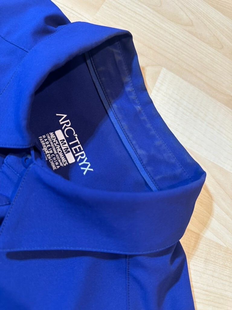 Arc'teryx Skyline camicia a scatto manica corta uomo taglia media orlo aderente viola