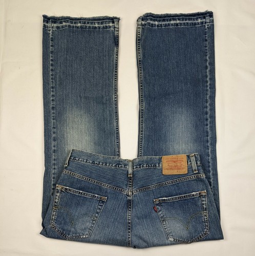 Levis 567 Jeans Mens Blue Denim Low Loose Boot Cut Medium Wash 34 x 30 |  eBay