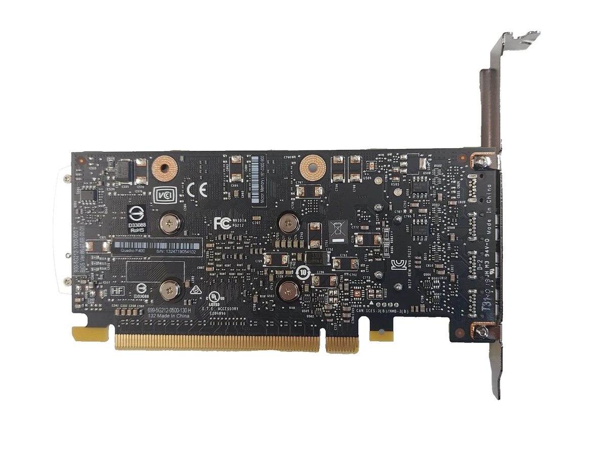 NVIDIA Quadro P400 2GB DDR5 3x MiniDP Blende 12 cm PCIe Refurbished
