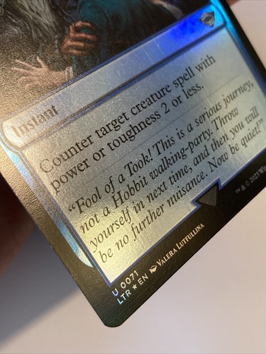 MTG Stern Scolding *FOIL* The Lord of the Rings: Tales of Middle-earth 0071 NM - Picture 2 of 5