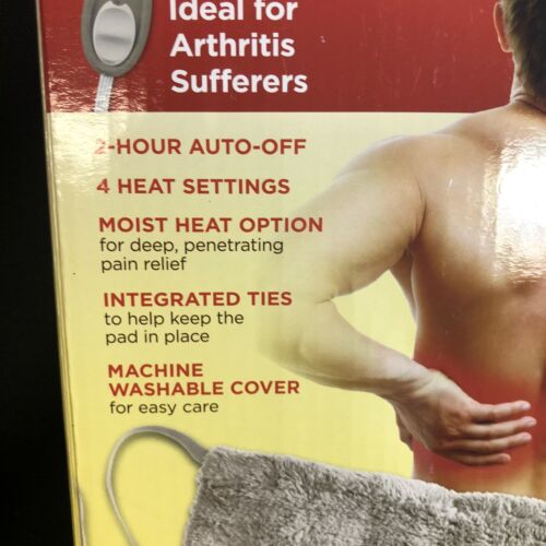 Sunbeam Heating Pad for Pain Relief Standard Size Ultra-Soft 4 Heat Settings @21 - Picture 3 of 7