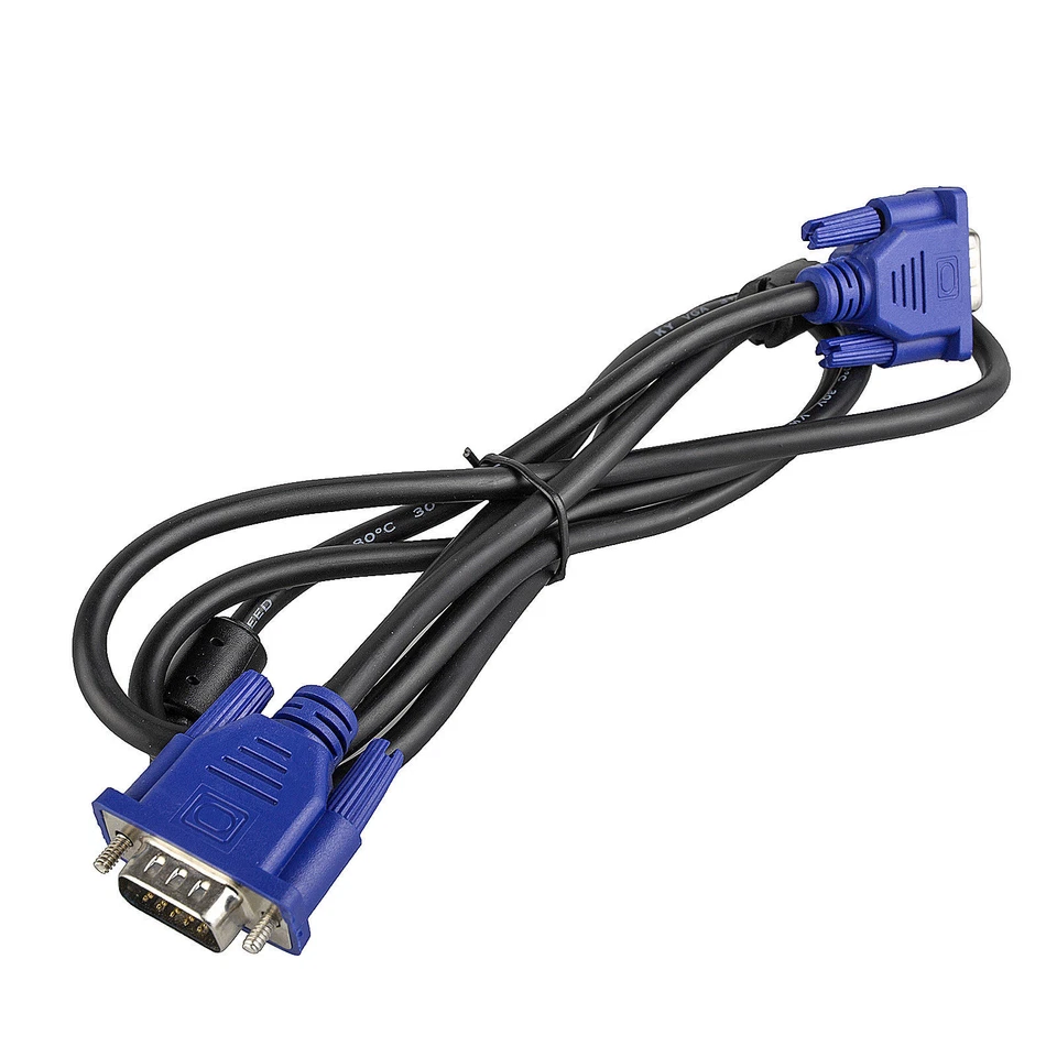 VGA Cable 6ft D-Sub 15pin Video Cord for PC Large LCD Monitor TV 1080P Display - Image 2 of 4