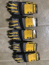 5pk DeWalt Medium Synthetic Leather Gloves mecanix Style Work Gloves DPG211M