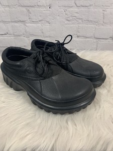 womens crocs leather lace up