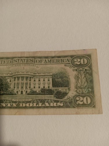 VINTAGE 1993 SERIES $20 DOLLAR BILL FEDERAL RESERVE NOTE Old Design - Picture 6 of 9