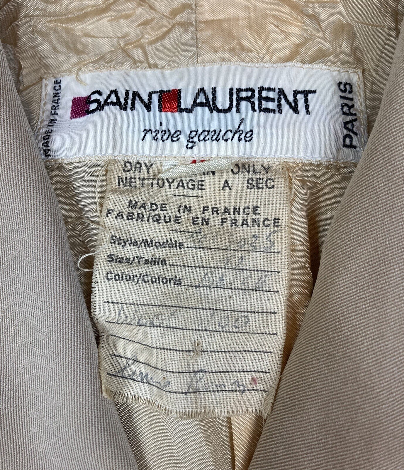 Giacca tuta blazer lana donna vintage Yves Saint Laurent Rive Gauche YSL taglia 42