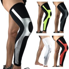 Men's Knee Leg Pads Elastic Thigh Leg Sleeve Basketball Yoga Sports Protection