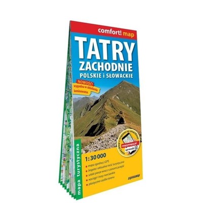 Komfort! Karte Westliche Tatra. Polnisch und Slowakisch