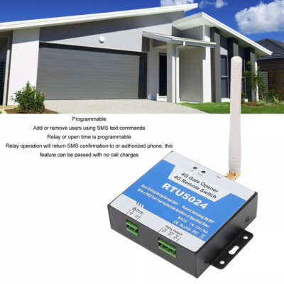 Gate Opener RTU5024 4G SMS Smart Alarm Smart ID Recognition WiFi Remote Cont NR9