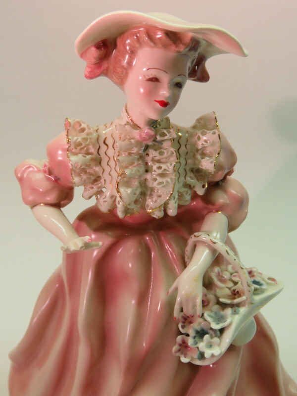 Vintage Florence Ceramics Lady Annabel Pink Dress Figurine ~ 1956