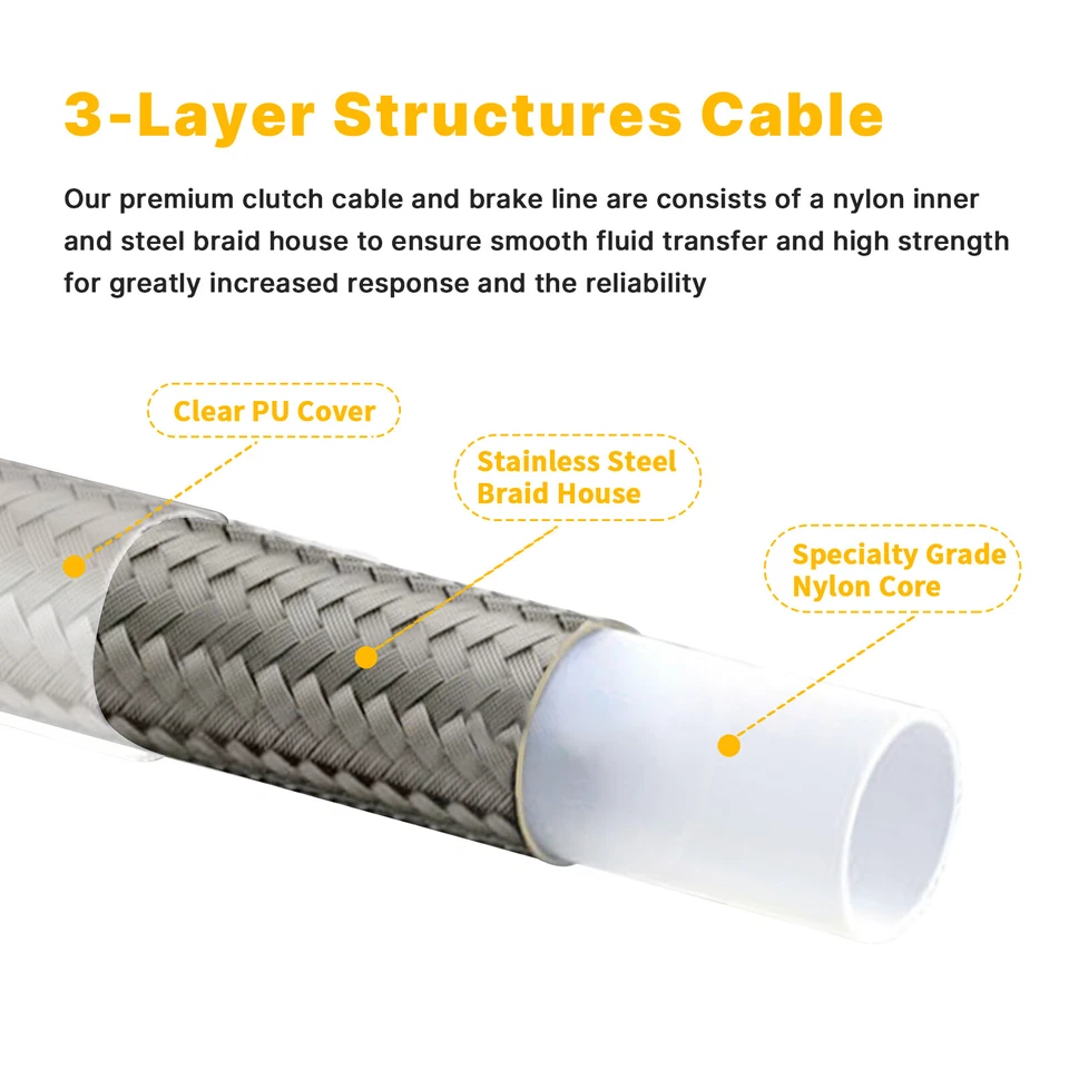 Harley Touring Extended Cable Kit for Road King FLHR 2014-2016 NO ABS 12'' Bar - Image 3 of 4