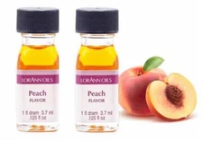 SM LorAnn Peach Flavor 1 Dram Bottle 2ct (3 Pack)