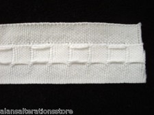   1" RUFFLETTE CURTAIN HEADER TAPE PRICED BY PER 2 METRE 