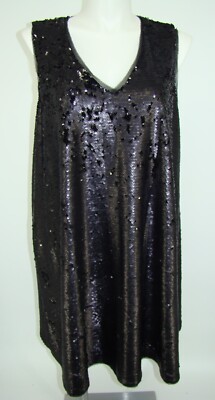RACHEL ROY WOMAN PLUS BLACK SEQUIN COCKTAIL PARTY DRESS SIZE 3X