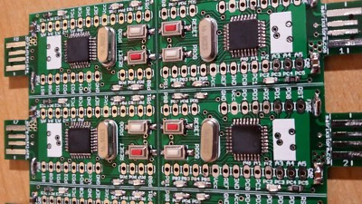 Panel >Bausatz AVR Board Rev. 4 m. atmega8 & USBaspLoader (Arduino kompatibel)