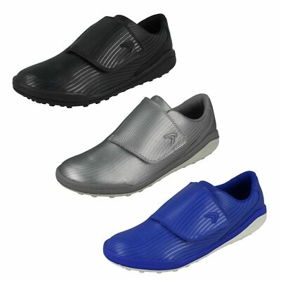 Jungen Clarks waschbare Klettverschluss Leder & Material Turnschuhe Circuit Swift