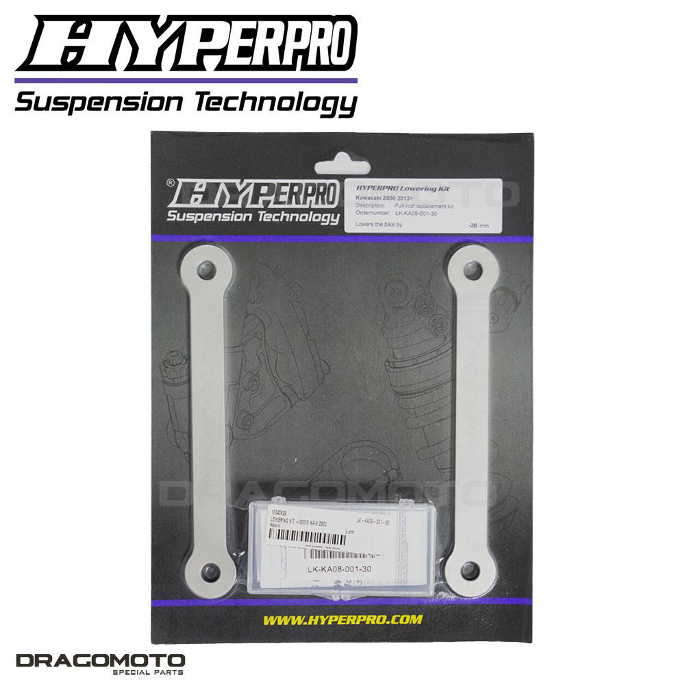 Kit rabaissement HYPERPRO LK-KA08-001 pour modifier la hauteur de selle Kawasaki Z800 2013