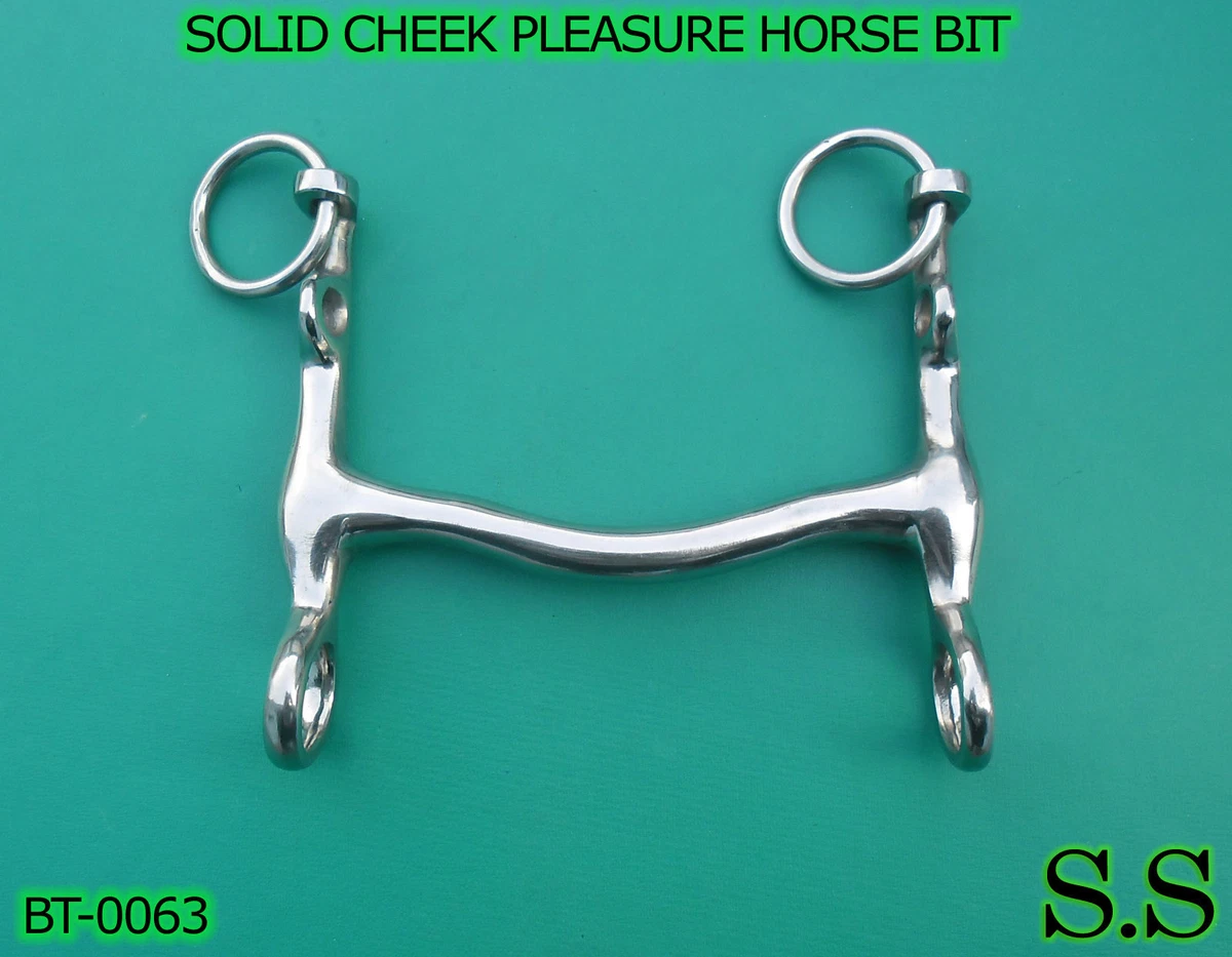 Mors western snaffle pour cheval avec barres torsadées et