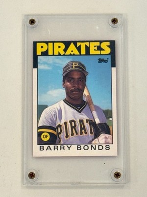 1986 Topps Traded Barry Bonds Rookie Card RC #11T Pittsburgh Pirates Raw