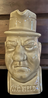 Vintage W. C. Fields Turtle Bay Kentucky Straight Bourbon Whiskey Pitcher 8''
