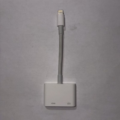 Apple Lightning to HDMI Adapter White 0.7 ft Cable for iPhone Glossy Plastic