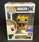 BRETT FAVRE SIGNED FUNKO POP #83 W/ RADTKE COA CERT AUTO GREEN BAY PACKERS NFL